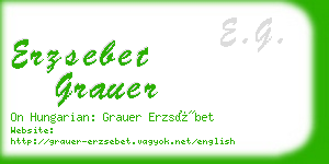 erzsebet grauer business card